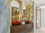 Becken und Spiegel Badezimmer_La Morera 521